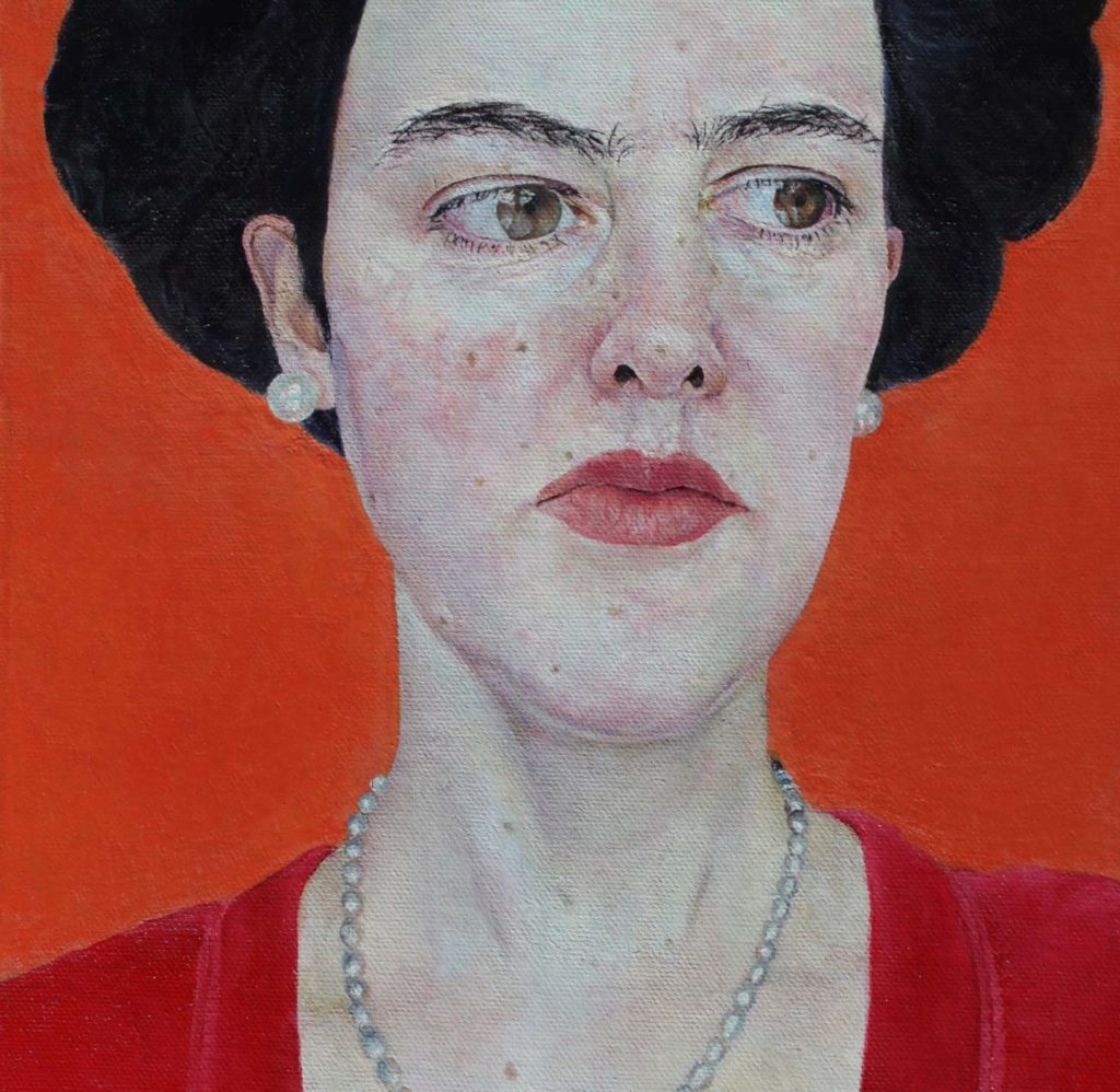 Recent Painting by Frances Borden: Manresa (detail), 25.4 x 30.4 cm, Oil on board.